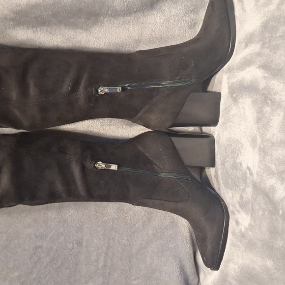 Marc Fisher LTD  Octavie Over-The-Knee Faux Suede Boot Black - Picture 2 of 12